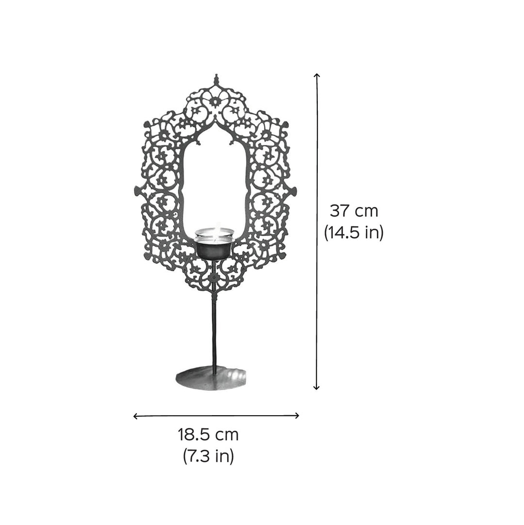 Handmade Gangaur Iron Tealight Holder