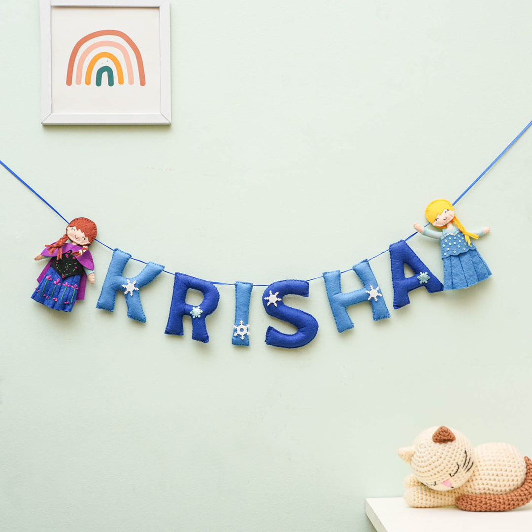 Personalized Handmade Frozen Theme Felt Bunting