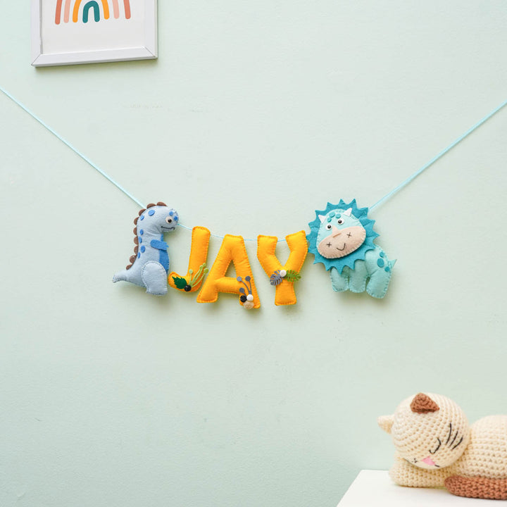 Personalized Handmade Dinosaurs Theme Felt Bunting