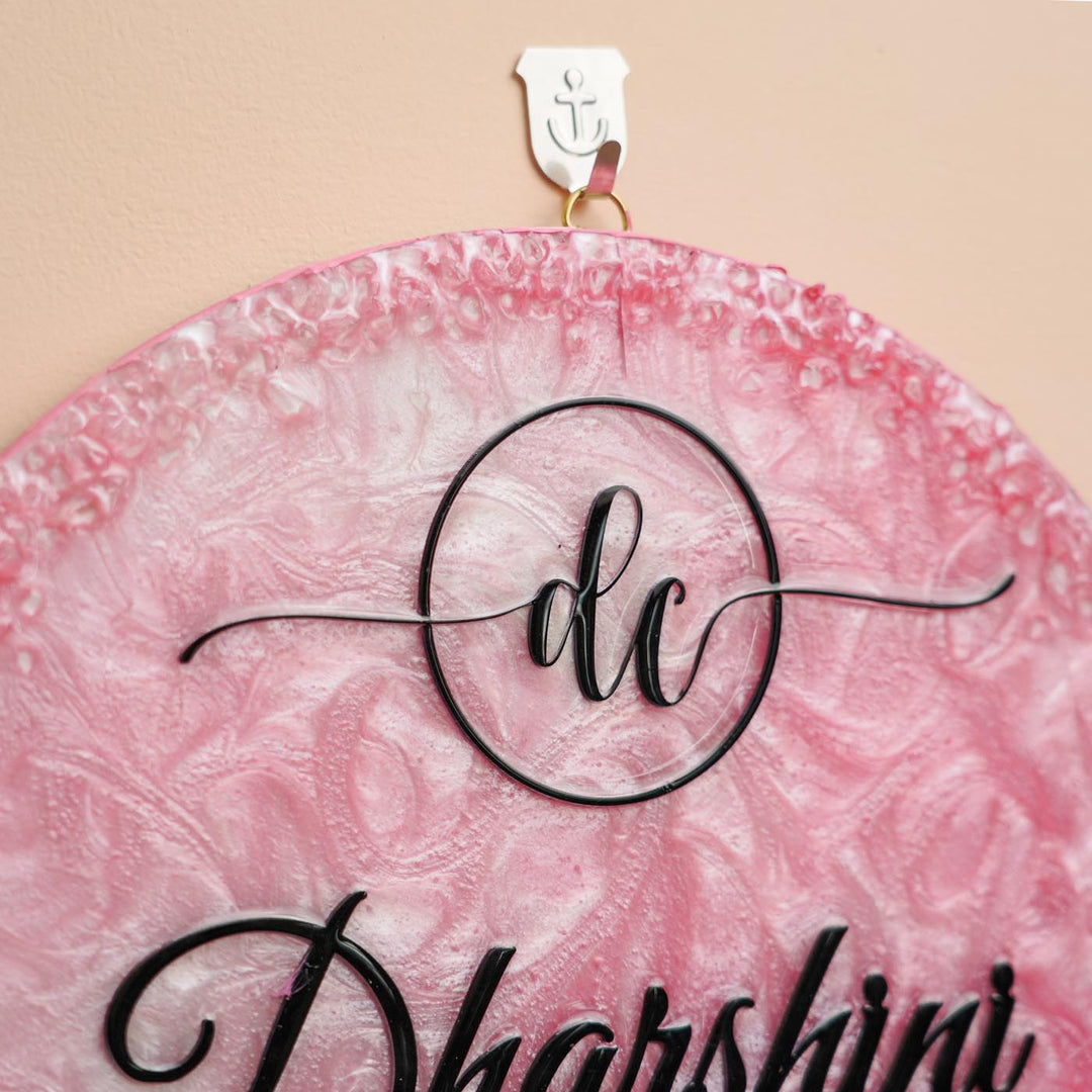 Personalized Morpankh Resin Name Plate For Family