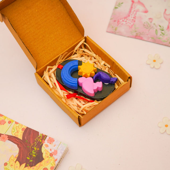 Handmade Theme Non-Toxic Wax Crayons for Kids