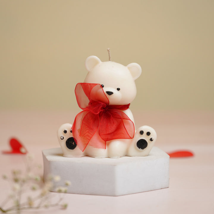 Handmade Large Teddy Bear Shaped Soy Wax Candle