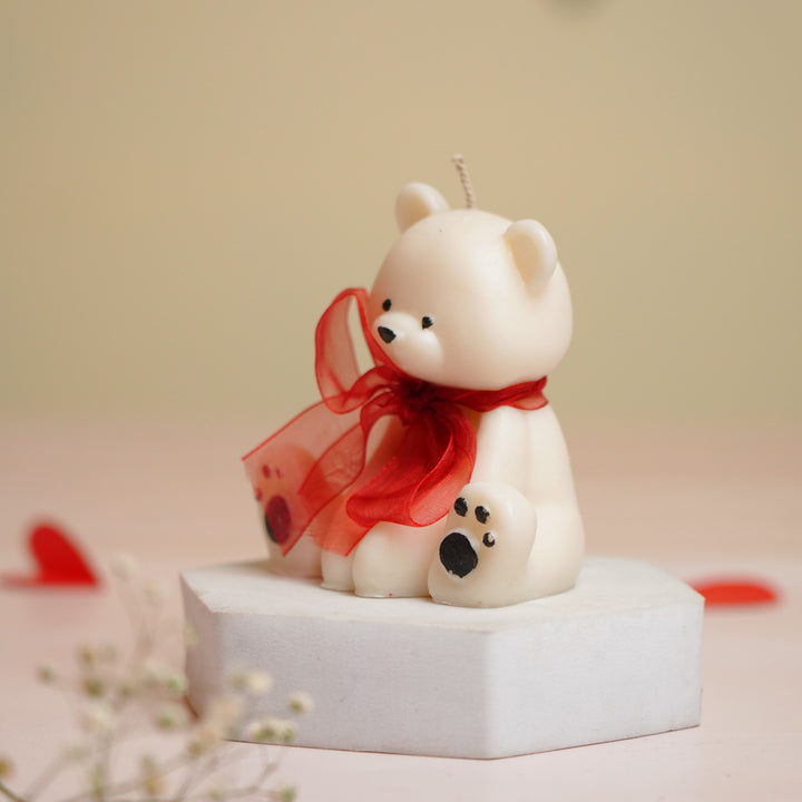 Handmade Large Teddy Bear Shaped Soy Wax Candle