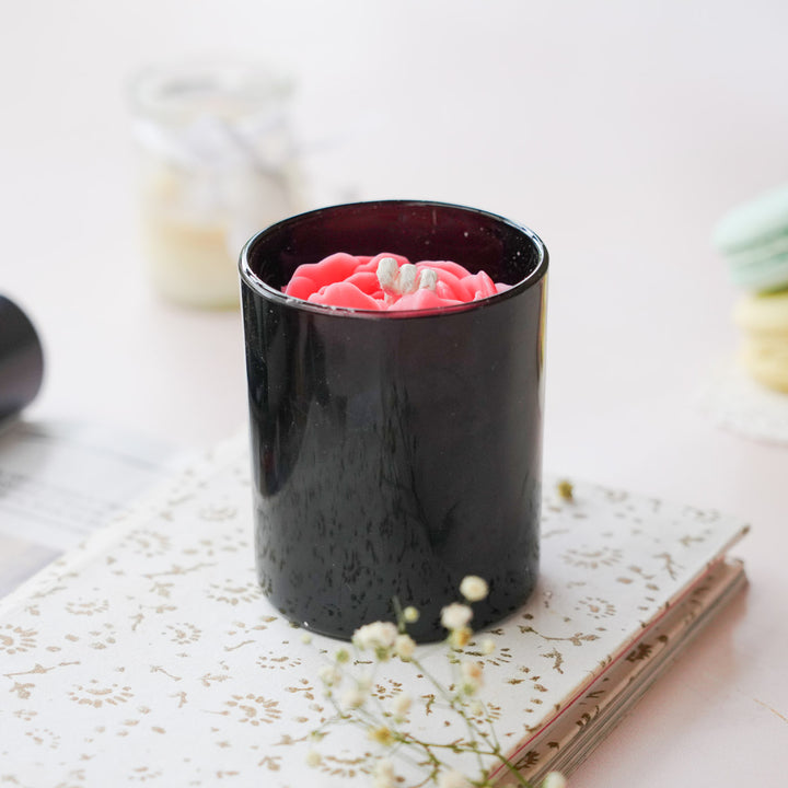 Handmade Heart Theme Soy Wax Jar Candle