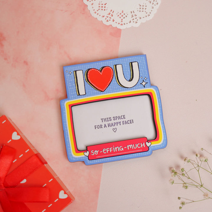 Handmade "I Love You..So Eff-Ing Much" Wooden Fridge Magnet