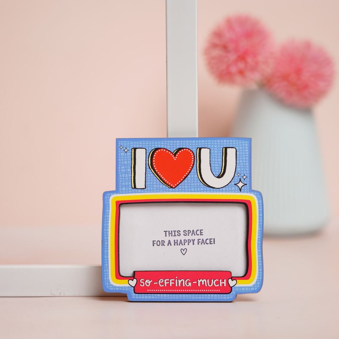 Handmade "I Love You..So Eff-Ing Much" Wooden Fridge Magnet