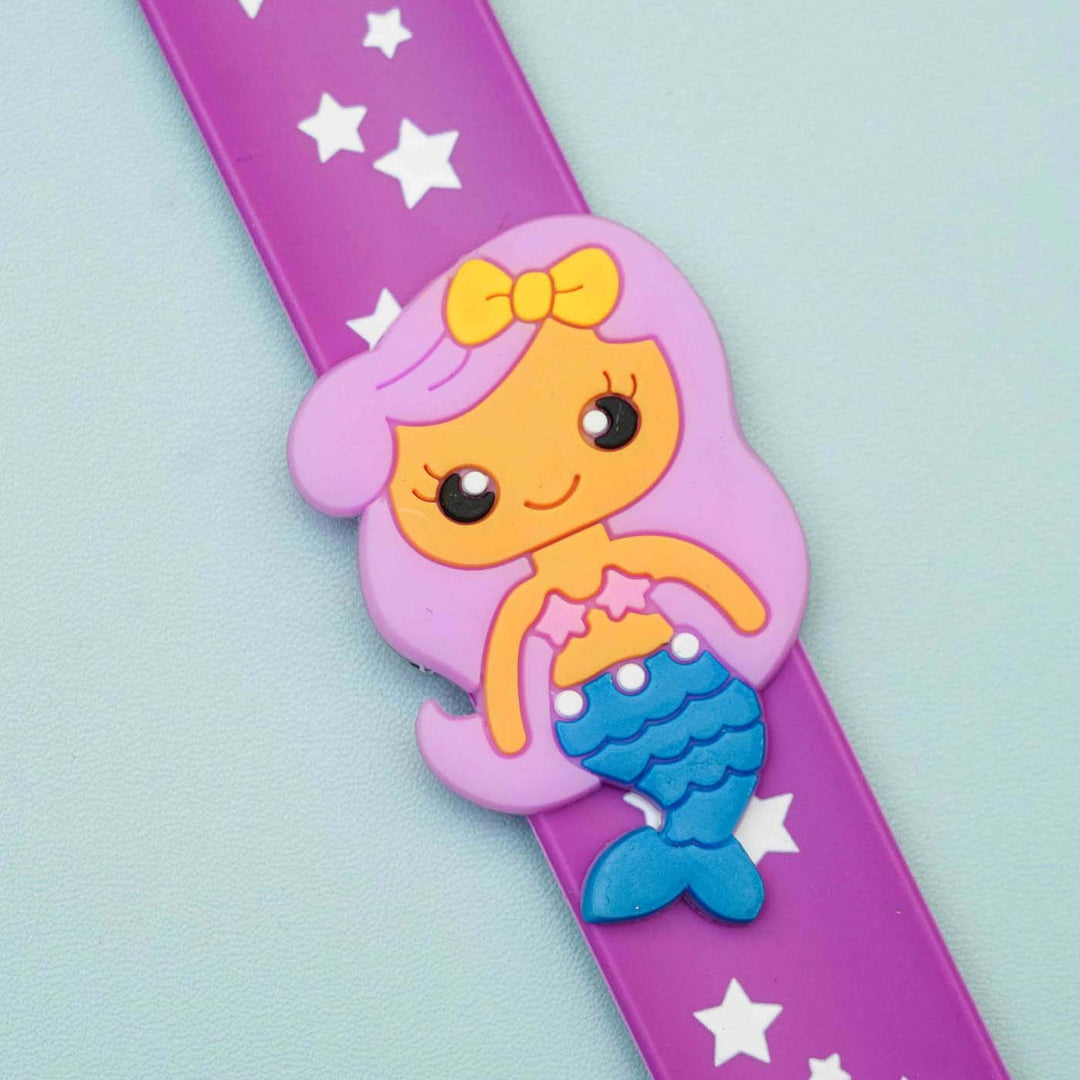 Handmade Mermaid Slap Band Kids Rakhi With Roli Chawal