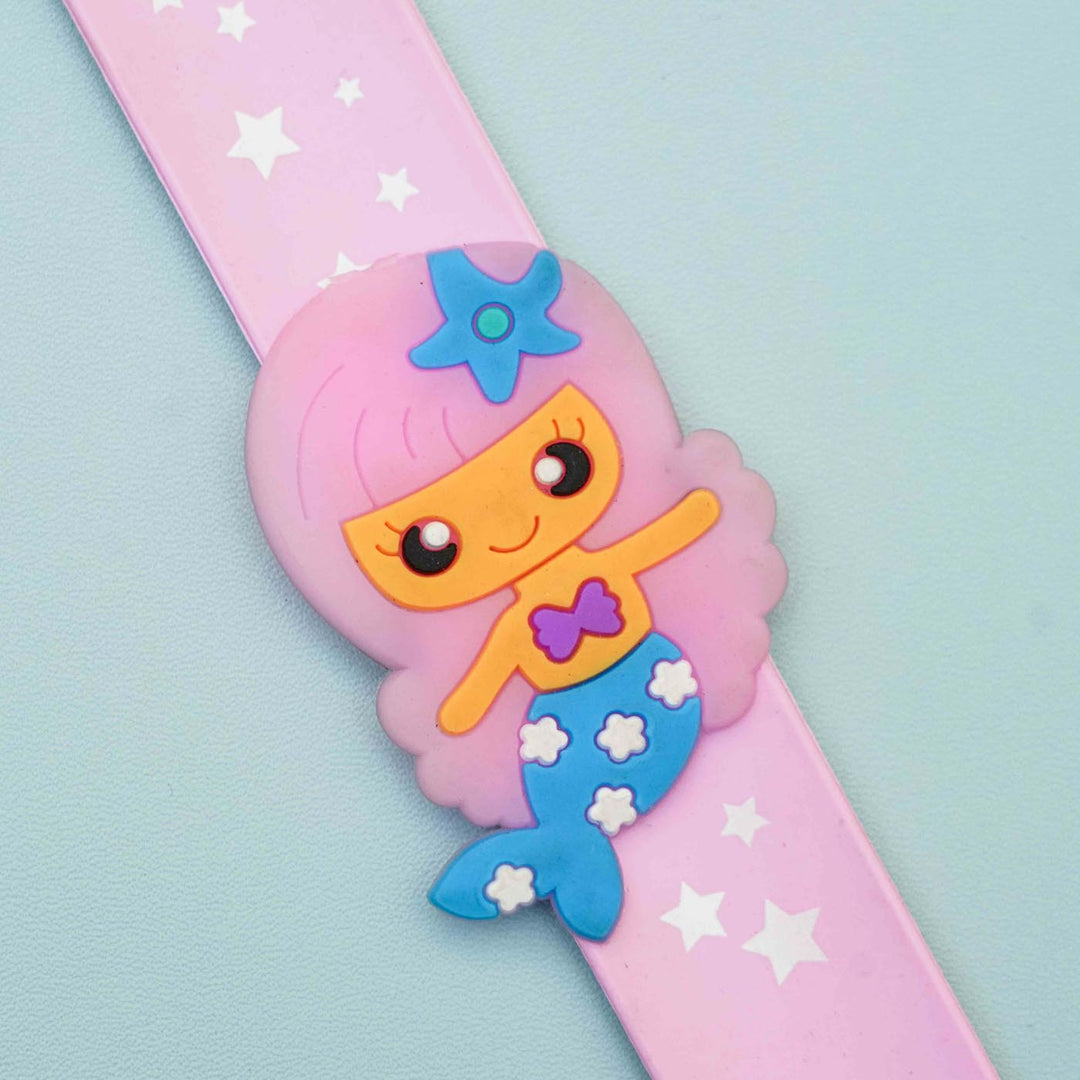 Handmade Mermaid Slap Band Kids Rakhi With Roli Chawal