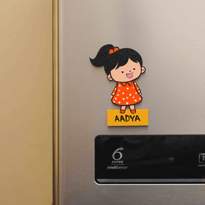 Personalized Hand-painted MDF Kiddo Magnet For Kids