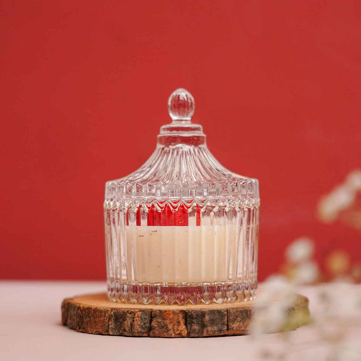 Handmade Hearts Theme Soy Wax Scented Jar Candle For Couples