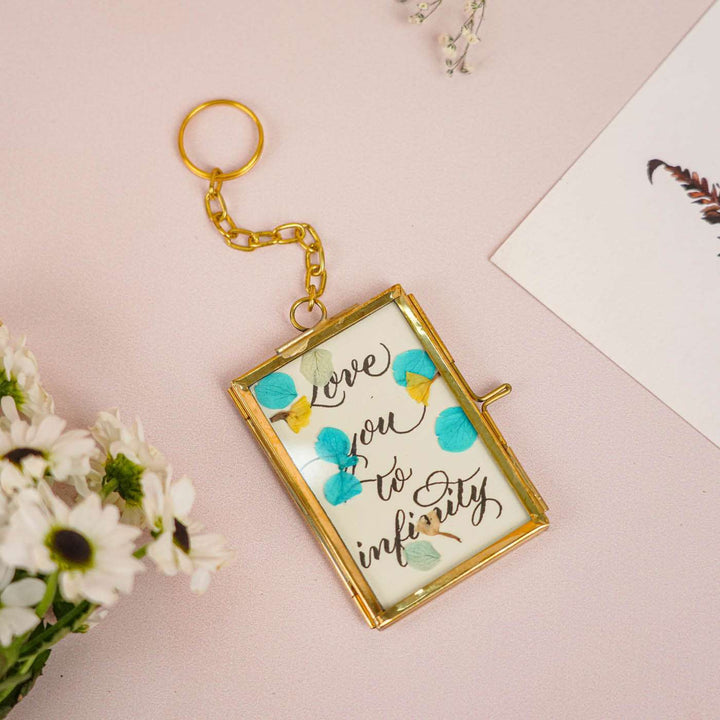 Photo Personalized Vintage Glass Keychain