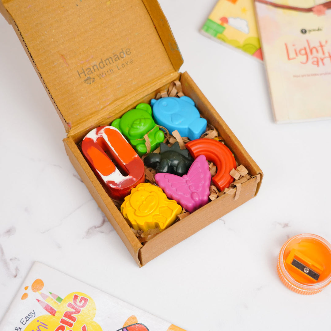 Personalized Assorted Shape Wax Crayons | Set Of 7