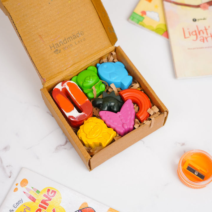 Personalized Assorted Shape Wax Crayons | Set Of 7