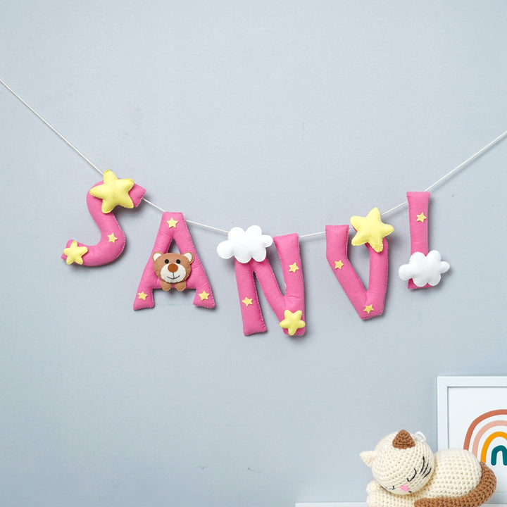 Personalized Felt Kids Teddy Themed Bunting