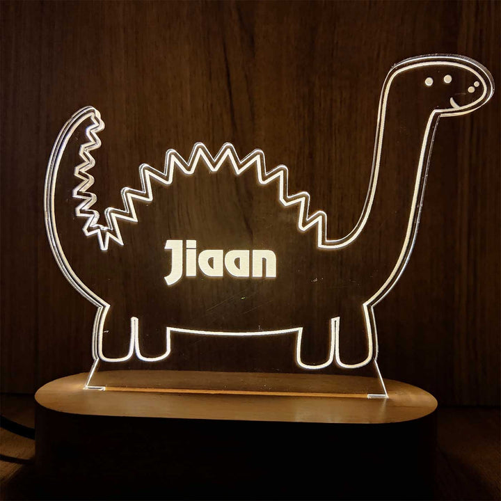 Personalized Handmade Dinosaur Theme Nigh Lamp