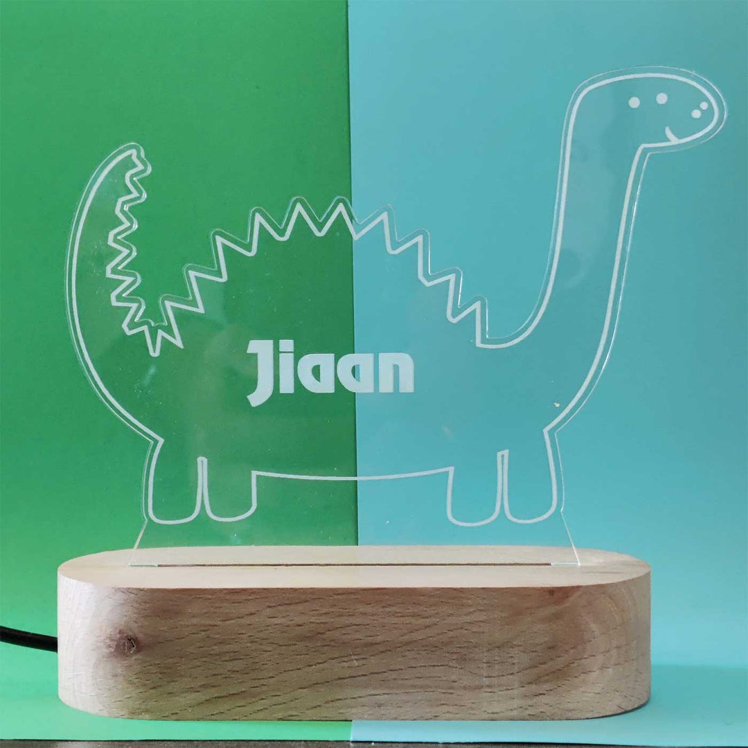 Personalized Handmade Dinosaur Theme Nigh Lamp