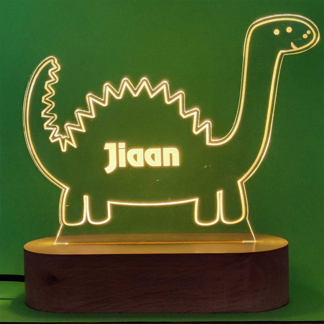 Personalized Handmade Dinosaur Theme Nigh Lamp