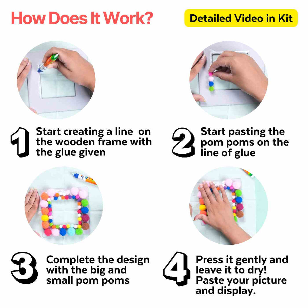 Pom Pom Photo Frame DIY Kit