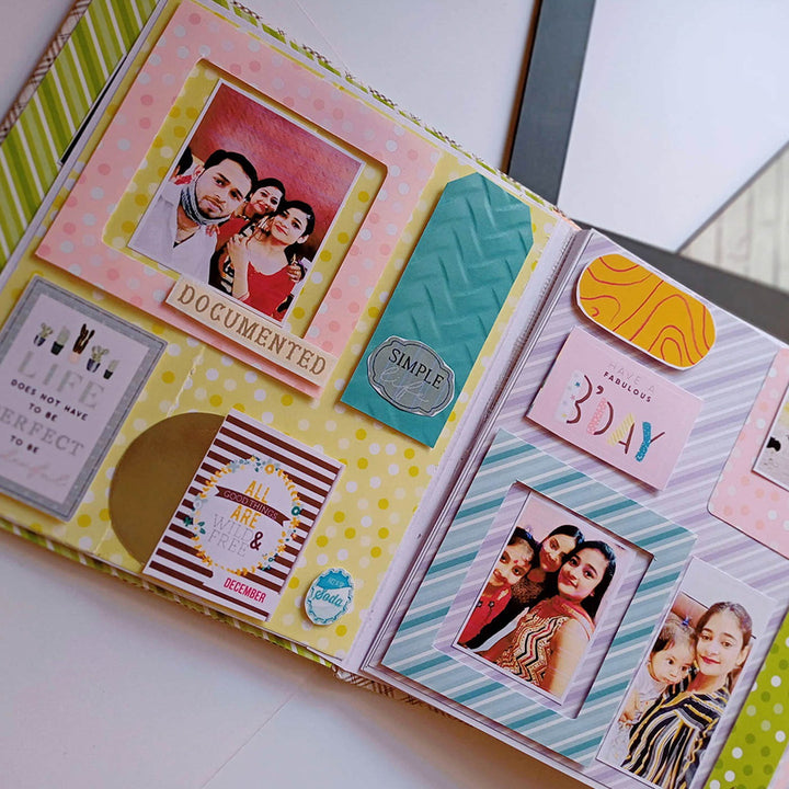 Handcrafted Birthday Scrapbook Personalized With Your Photos & Messages