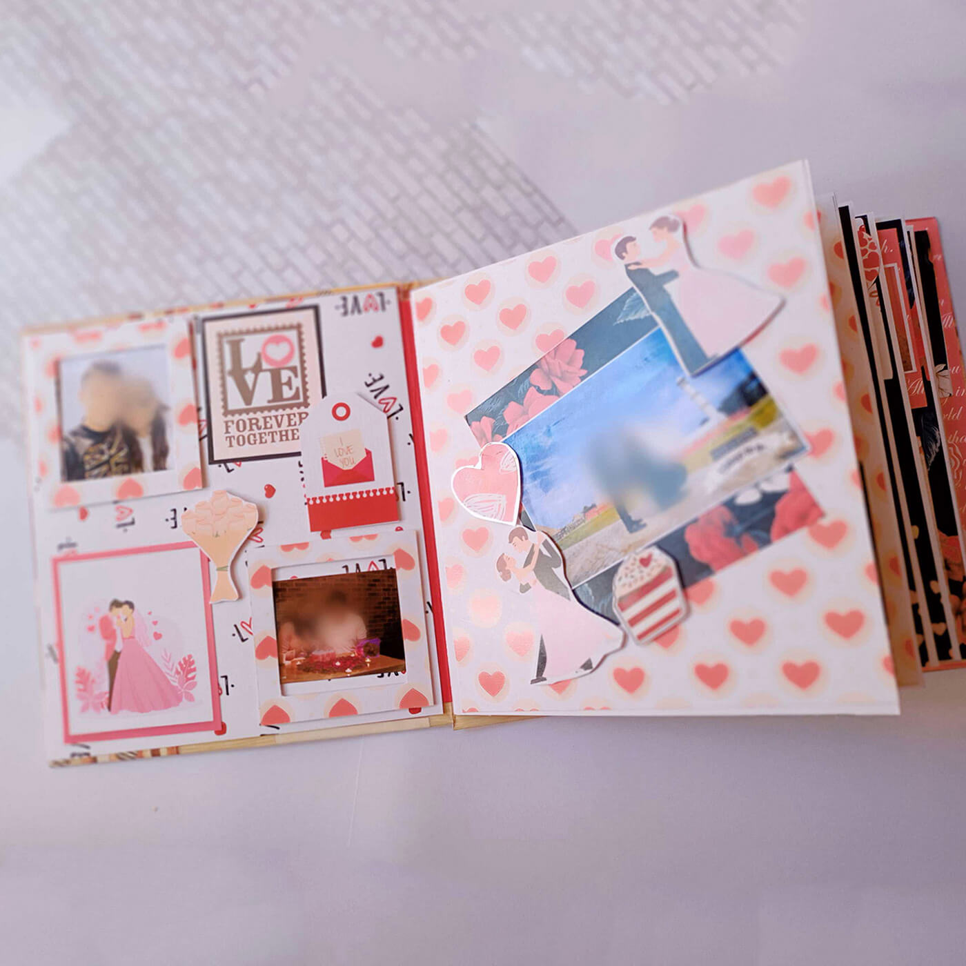 Letter Pattern Handmade DIY Wedding Anniversary Scrapbook Photo Posted  Album - Bed Bath & Beyond - 28960423
