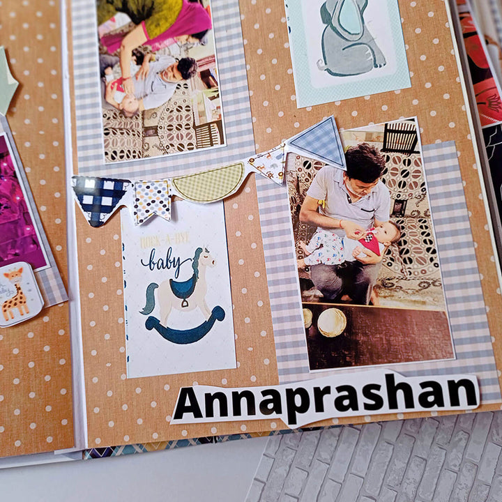 Handcrafted Baby Boy Scrapbook Personalized With Your Photos & Messages