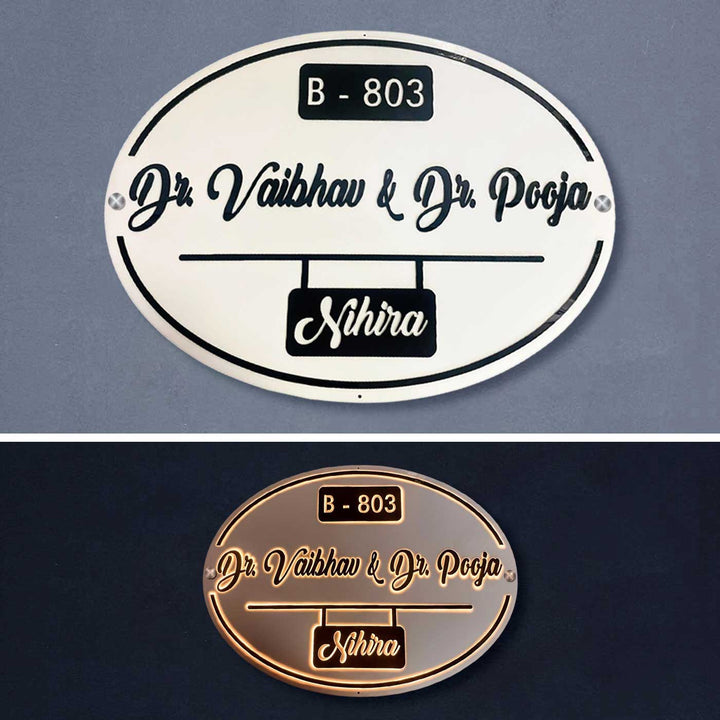 Personalized Waterproof Doctor Embossed Acrylic Name Plate