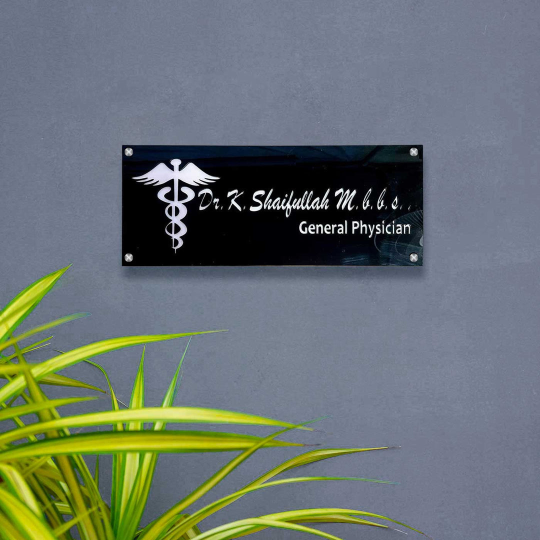 Personalized Waterproof Doctor Acrylic LED Name Plate