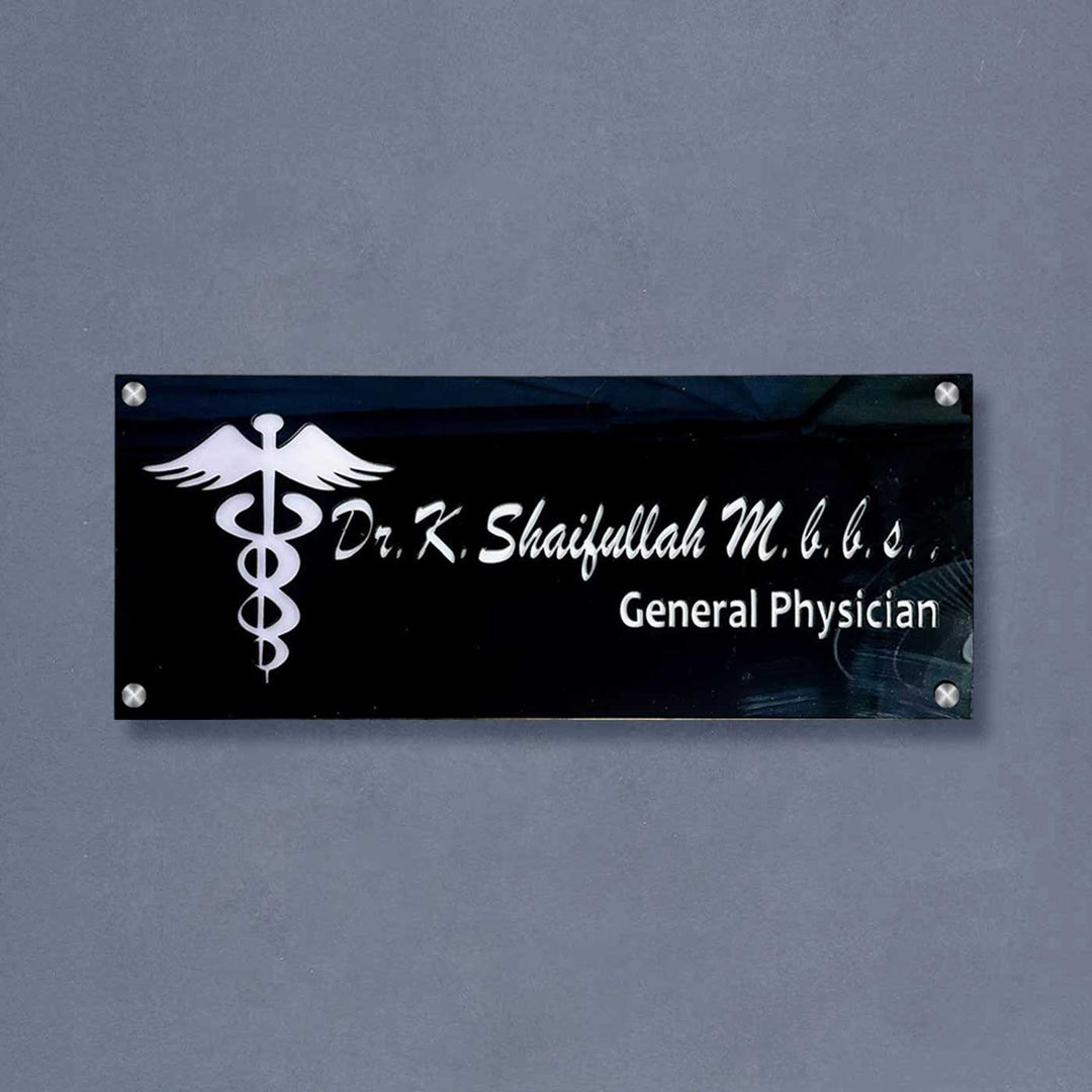 Personalized Waterproof Doctor Acrylic LED Name Plate