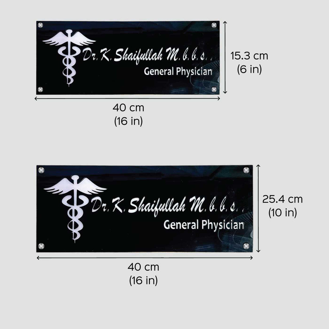 Personalized Waterproof Doctor Acrylic LED Name Plate