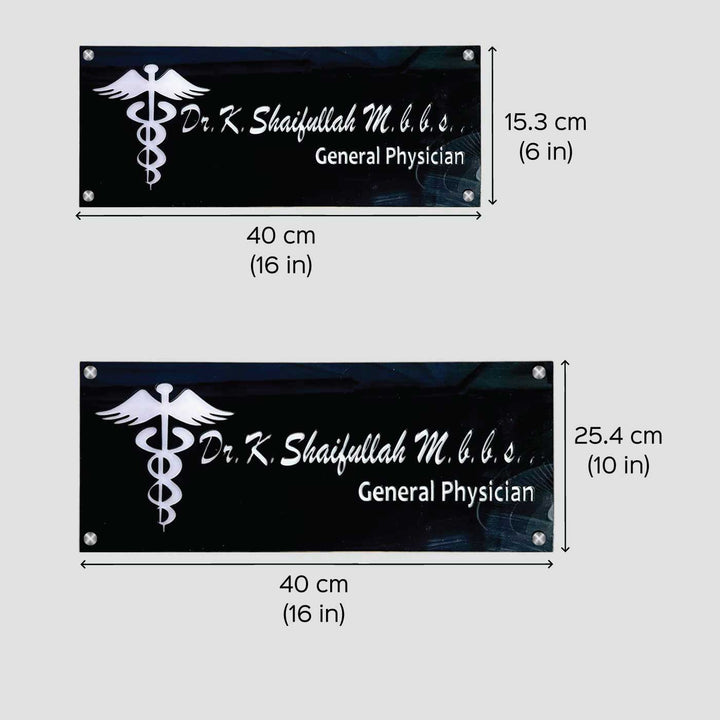 Personalized Waterproof Doctor Acrylic LED Name Plate