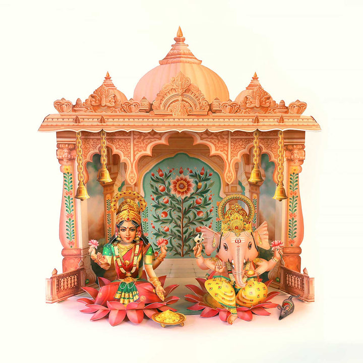 Reusable Paper Mandir Craft DIY Kit