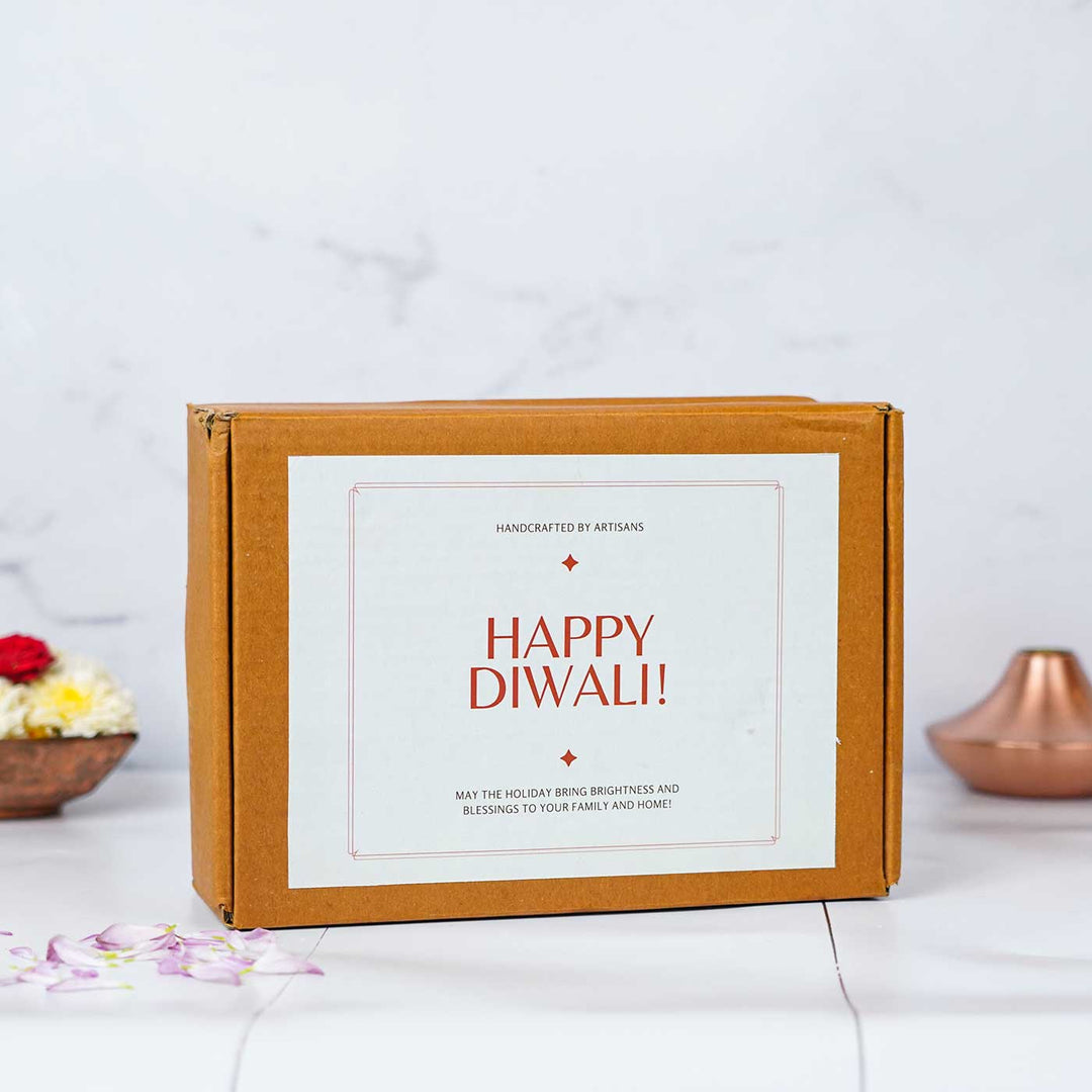 Eco-Friendly Handmade Diwali Coconut Shell Gift Hamper | Set of 4