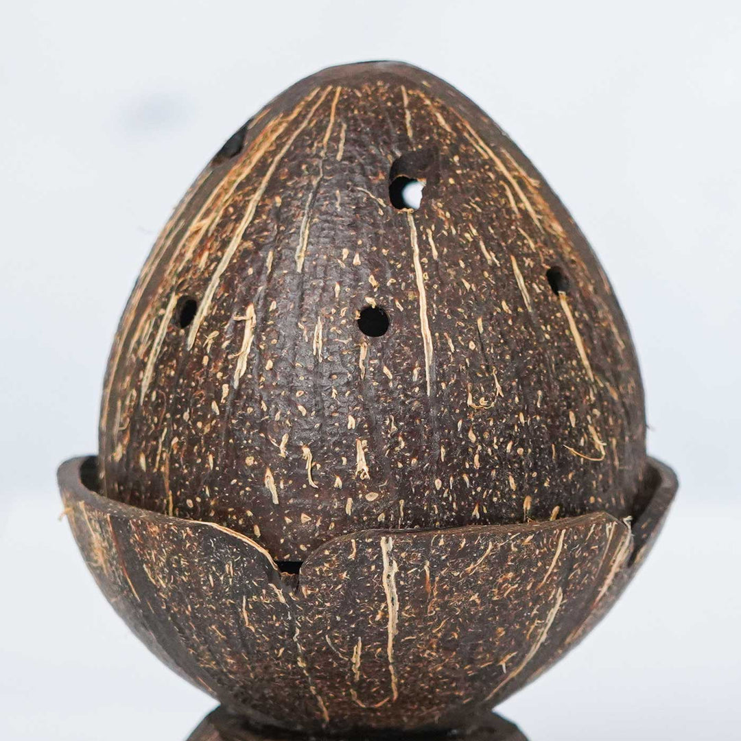 Eco-Friendly Handmade Incense Cone / Dhoop Coconut Shell Fumer