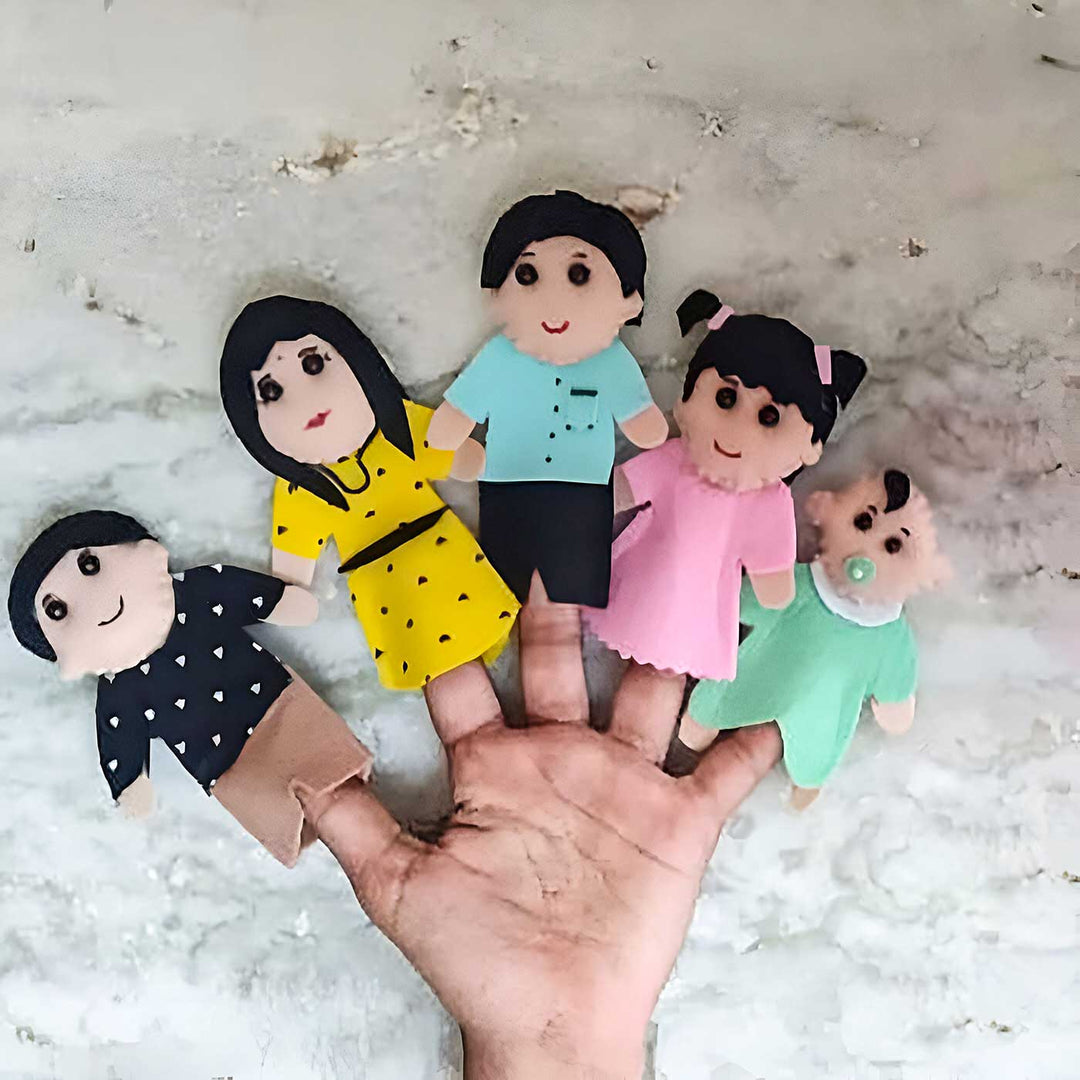 Family Themed Felt Finger Puppet