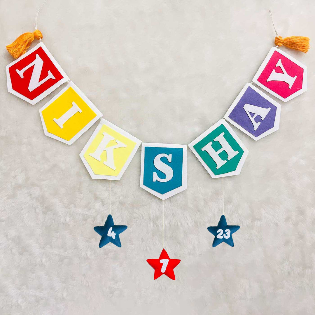 Handcrafted Personalized Flag Themed Bunting For Kids