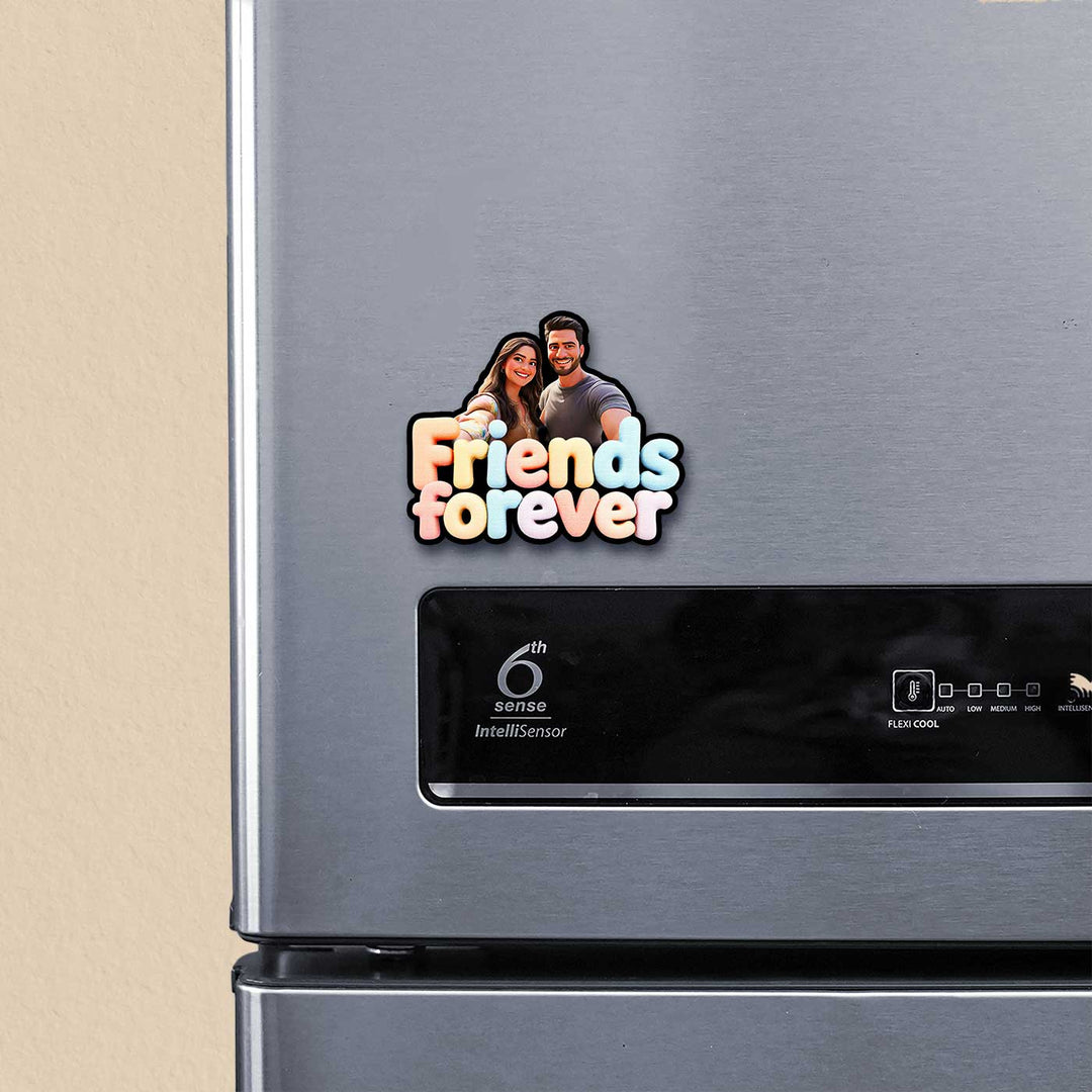 Photo Personalized "Friends Forever" Acrylic Fridge Magnet