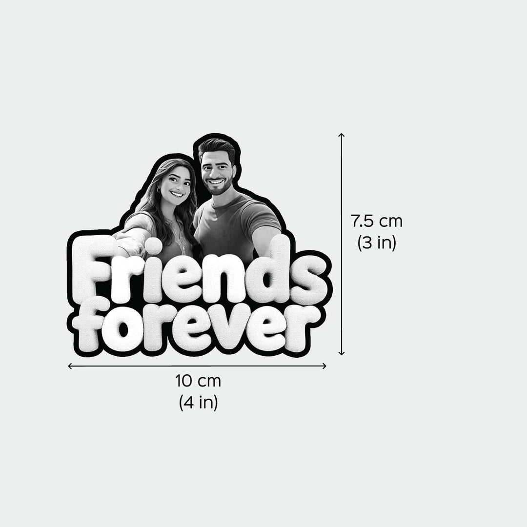 Photo Personalized "Friends Forever" Acrylic Fridge Magnet