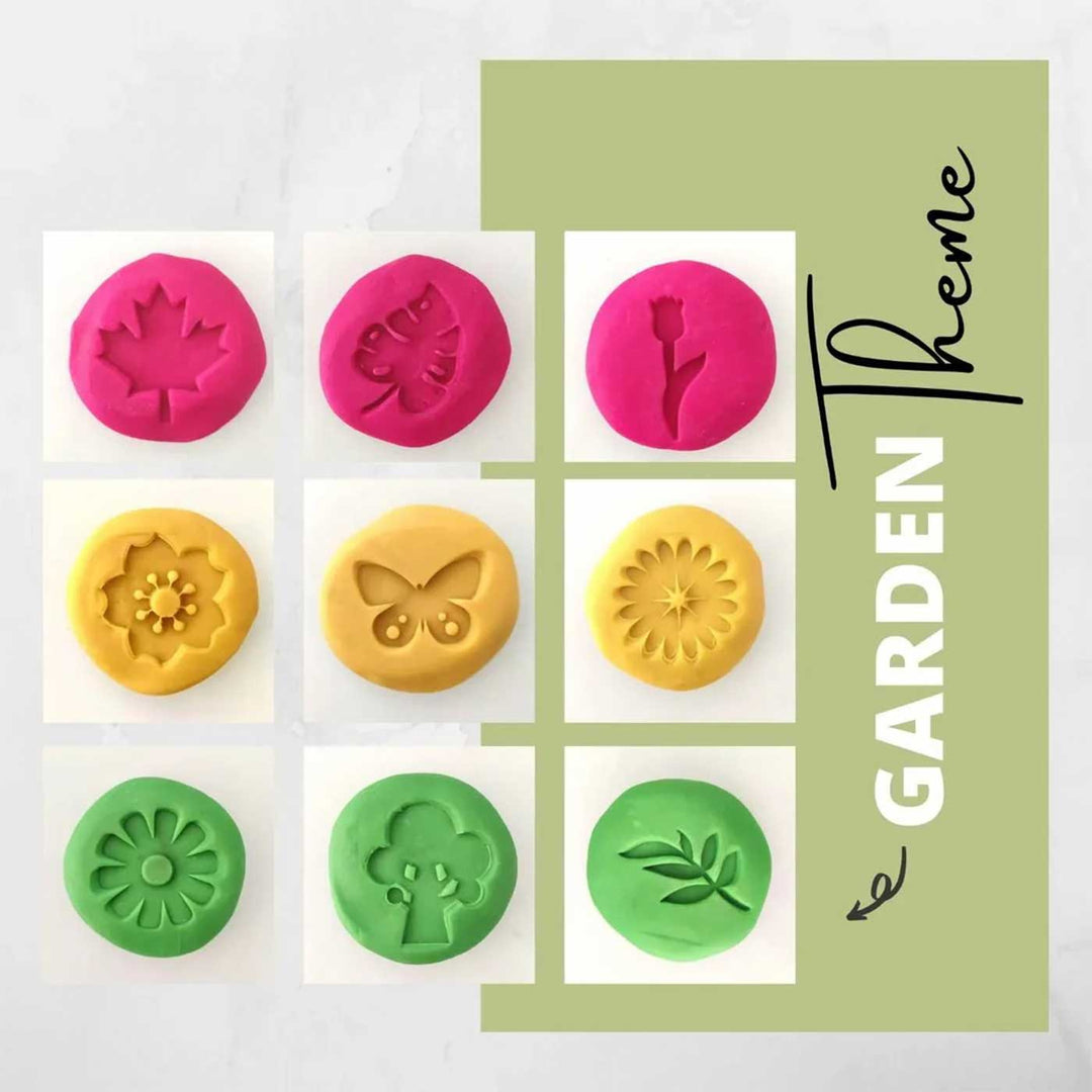 Handmade Garden Play Dough Stamp | Set Of 9