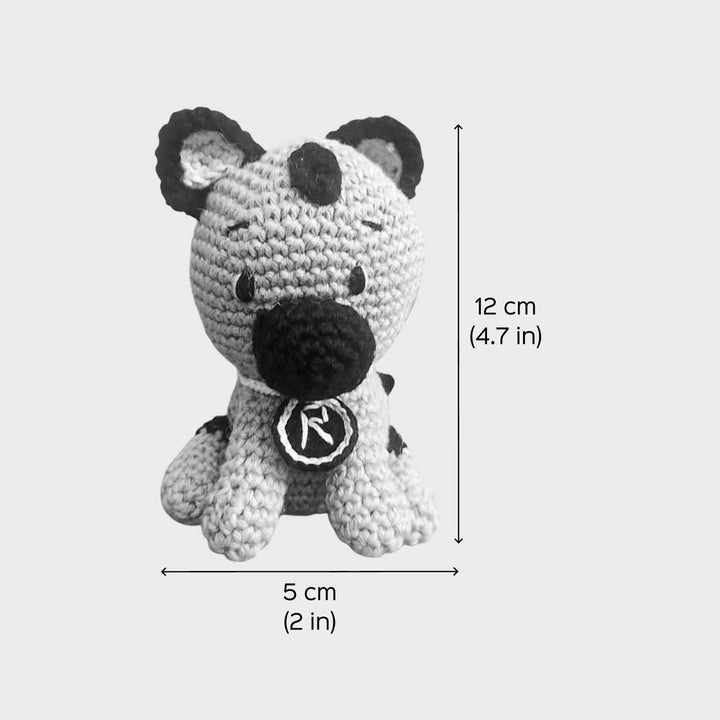 Handmade Crochet German Shepard Dog Cotton Doll