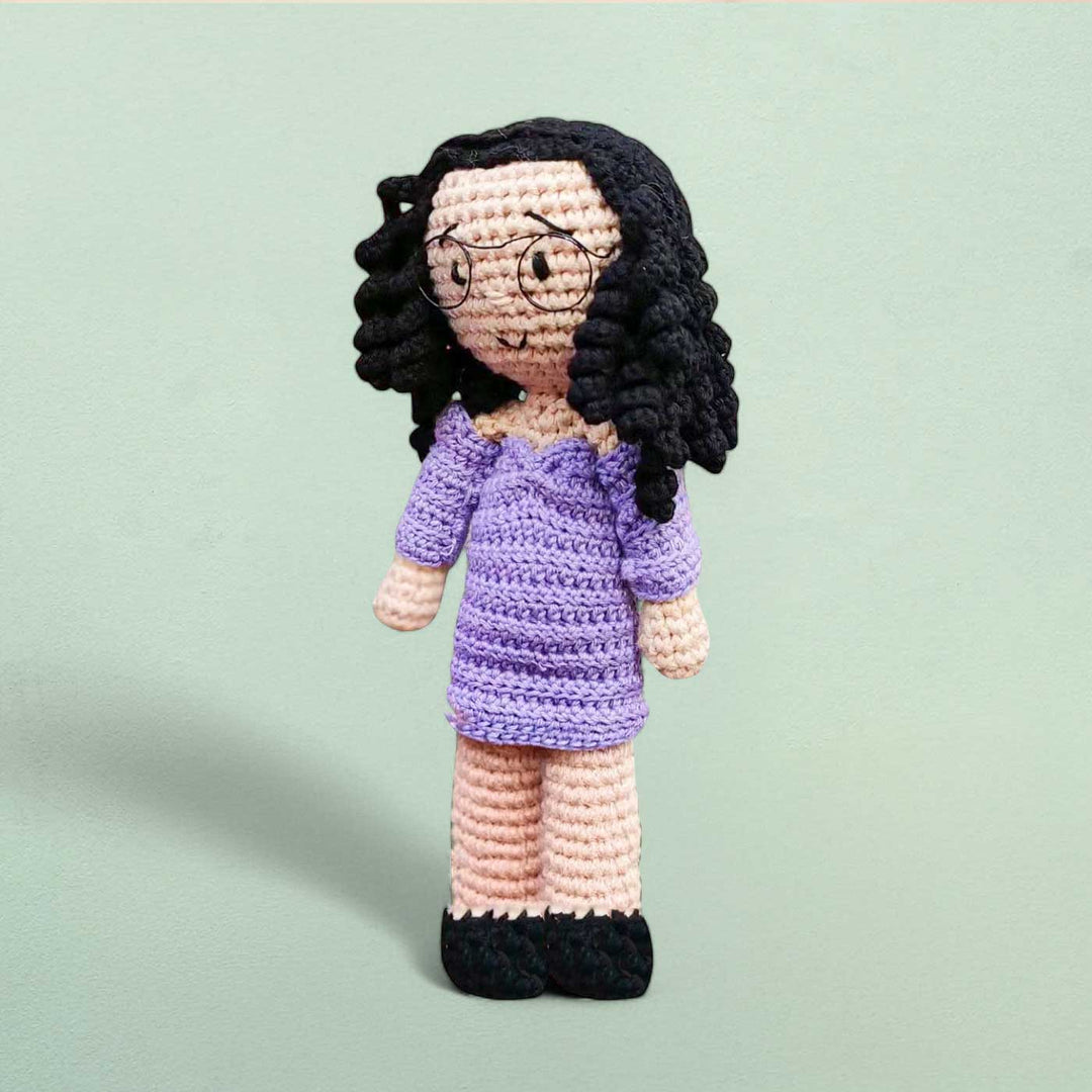 Photo Personalized Crochet Cute Girl Cotton Replica Doll