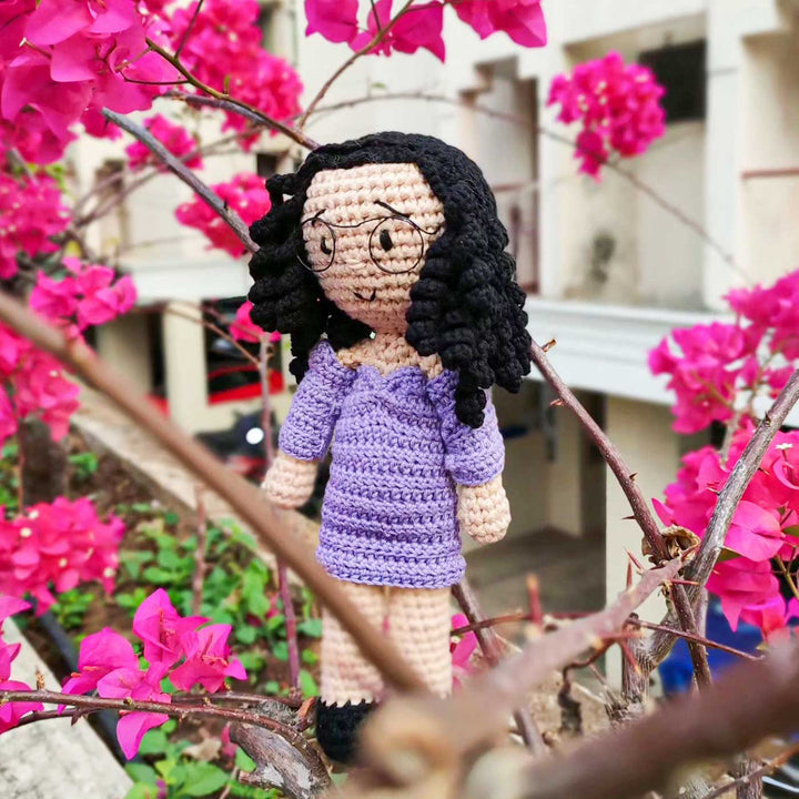 Photo Personalized Crochet Cute Girl Cotton Replica Doll