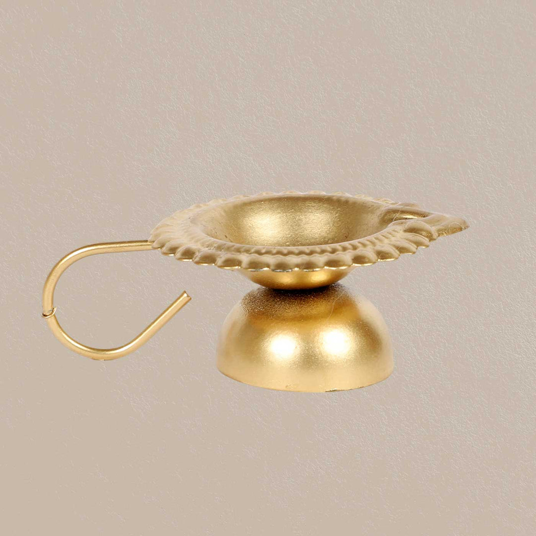 Handmade Gold Hath Oil Lamp / Diya | Set of 2