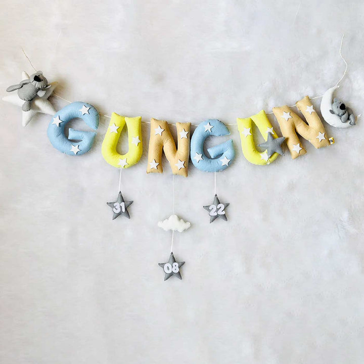 Handcrafted Personalized Teddy Themed Bunting For Kids