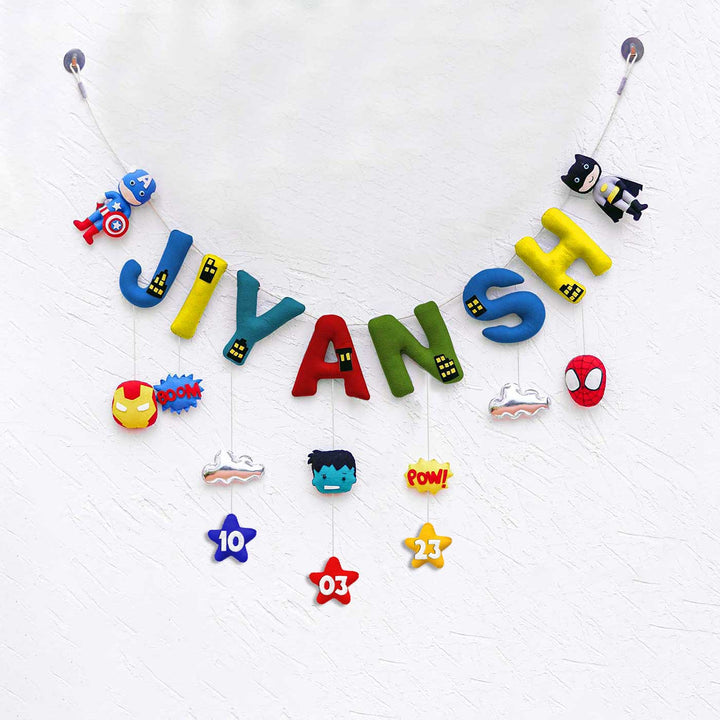 Handcrafted Personalized Themed Bunting For Kids - Superhero