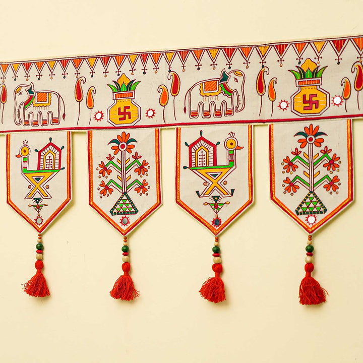 Handmade Decorative  Bheenth Chitra Toran