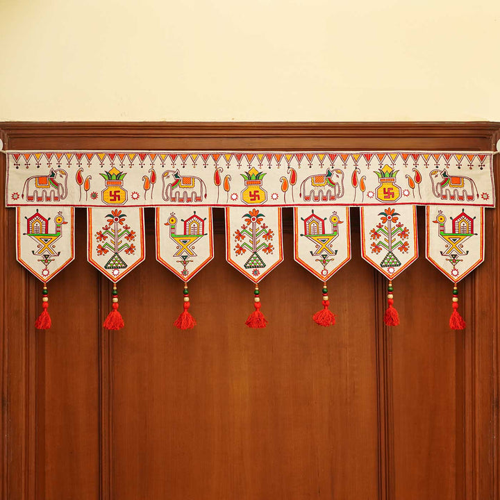 Handmade Decorative  Bheenth Chitra Toran