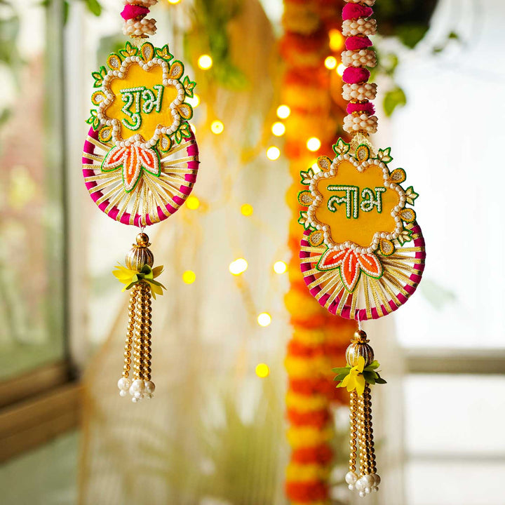 Handmade Decorative Bangles Shubh Labh Hanging