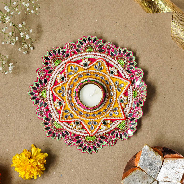 Handmade Decorative Star Rangoli