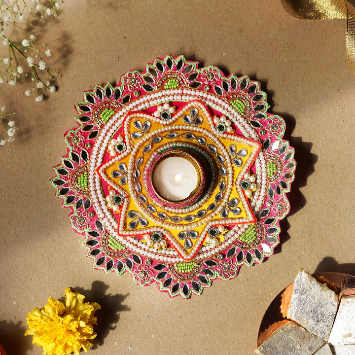 Handmade Decorative Star Rangoli