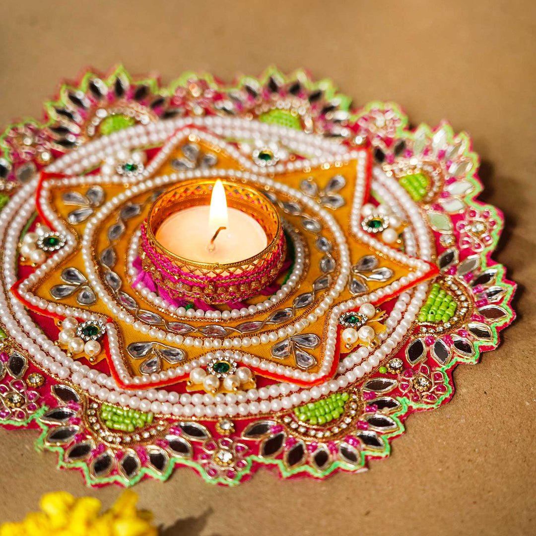 Handmade Decorative Star Rangoli